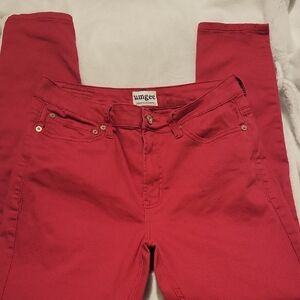 Umgee Women's Bold Red Skinny Jeans